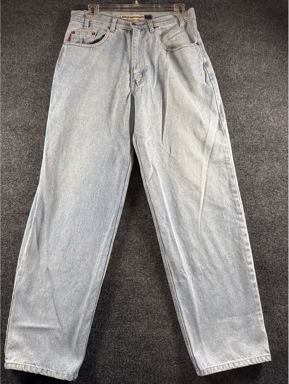 Bugle Boy 1601 Mens 30x30 Light Wash Baggy Relaxed Vintage Denim Jeans